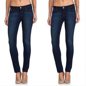 DL1961 Amanda mid rise skinny jean in dark Moscow wash